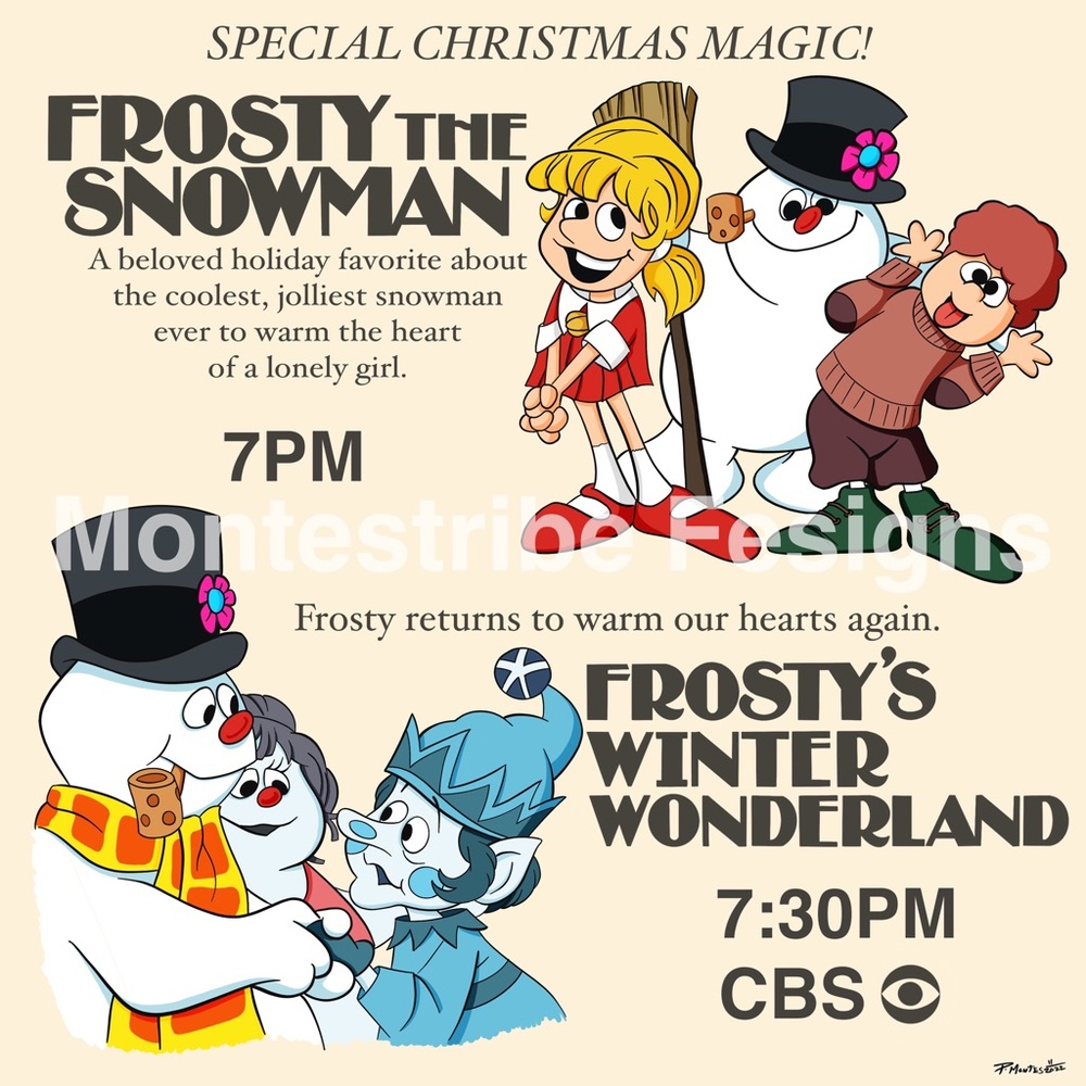 Nostalgic Art Frosty The Snowman 10x10 Print on Good Quality Acid Free Paper